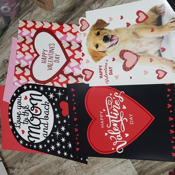 Giant valentines day cards with envelopes bundle of 14 - Picture 2 of 13